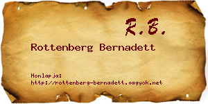 Rottenberg Bernadett névjegykártya